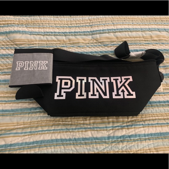 PINK Victoria's Secret Handbags - SOLD BNIB PINK Black Cooler w/Koozie